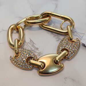 J.Crew Pavé Mixed-link Bracelet